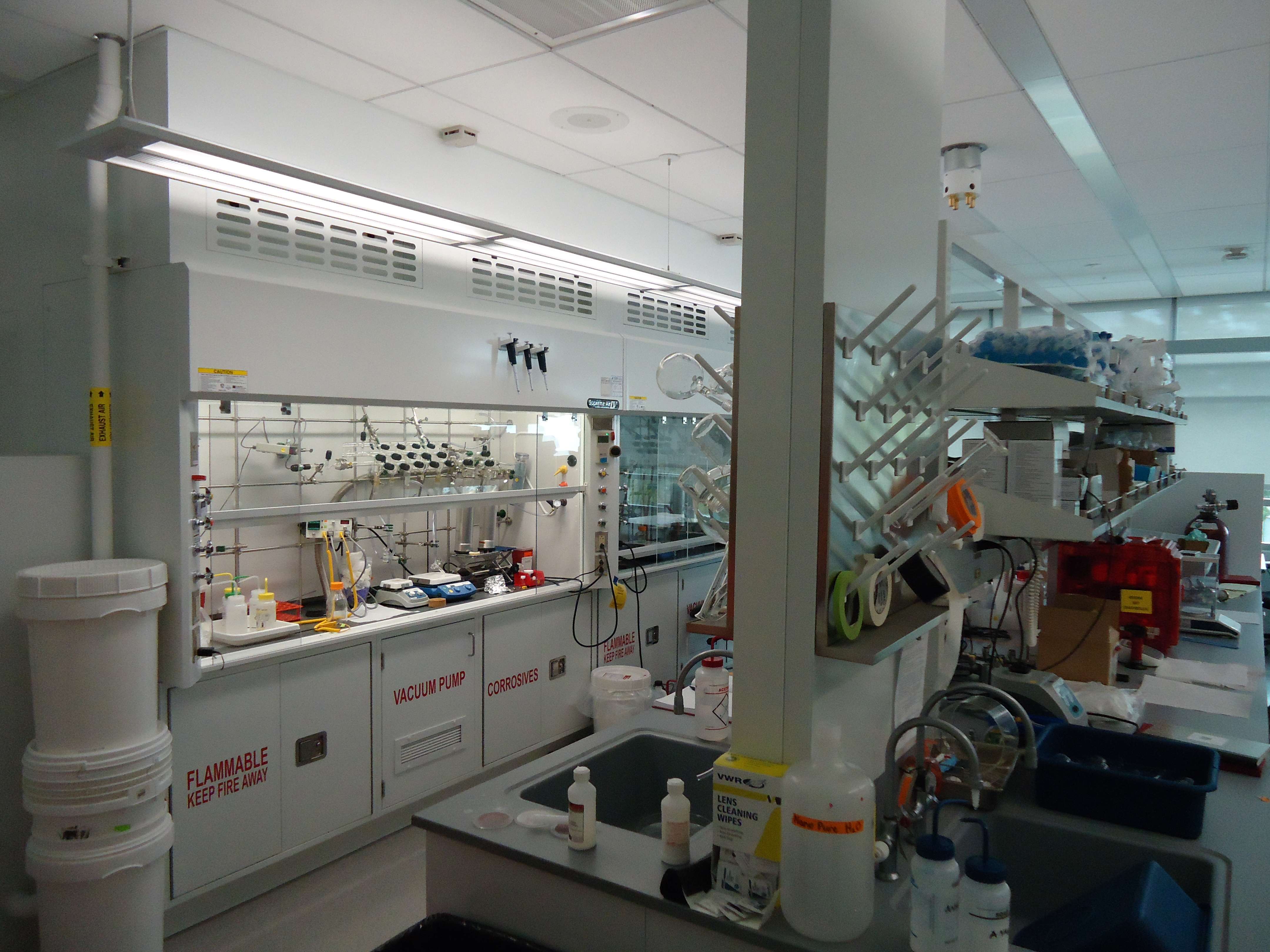 Chu Hall work space and laboratory